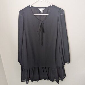 NWT Draper James Women's Black Shift Dress, Medium